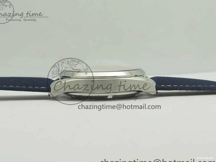 0216 EasyCare Aqua Terra Master Ryder Cup Edition VSF 1:1 Best Edition White Textured Dial on Blue Nylon Strap A8500 Super Clone 8016